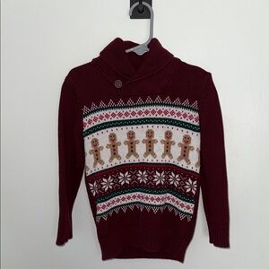 Children’s Burgundy Gingerbread Sweater